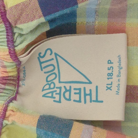 ThereAbouts ruffled top XL/18.5P Multi-colored - Picture 7 of 8